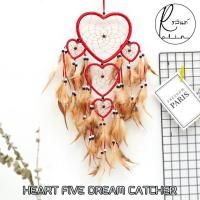ราคา เครื่องรางดักฝัน HEART FIVE RING ตาข่ายดักฝัน DREAM CATCHER รุ่น หัวใจ 5 ดวง (19714721547)