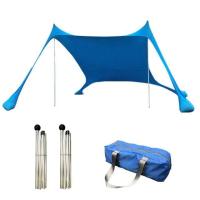 ราคา Shades เต็นท์ชายหาดขนาดใหญ่แบบพกพา Windproof เต็นท์ชายหาด Pop Up Shade Canopy Sun Shelter Family Beach เต็นท์2เสาอลูมิเนียม1 (15176240354)