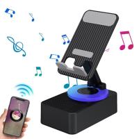 ราคา Folding Phone Stand 4 in 1 Collapsible Phone Stand Wireless Speaker 360 Degree Rotation Wireless Speaker Phone Stand for Desk feasible (20697279158)