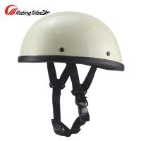 ราคา Riding Tribe หมวกกันน็อคขี่มอเตอร์ไซค์หมวกกันน็อคครึ่งใบสไตล์เรโทรสีพื้นหมวกกันน็อคน้ำหนักเบา (12866109707)