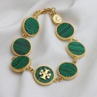 ราคา Tory Burch เครื่องประดับสร้อยข้อมือเปลือกธรรมชาติสีเขียวขุ่นรอบคู่ T จดหมายโลโก้เครื่องประดับสร้อยข้อมือหญิง ในสต็อก high quality (16985323385)