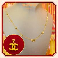 ราคา สร้อยคอทองคำแท้ครึ่งสลึง ลายโซ่โอ แต่งลูกแก้ว หนัก 3 กรัม ทองคำแท้ 96 5 ขายได้ ทอง หลุด จำนำ gold (21261795197)