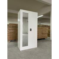 ราคา ตู้เสื้อผ้าเหล็กสีขาว ชมพู เขียวมิ้นท์ ตู้เสื้อผ้า 2 บานเปิด ตู้เหล็ก มีราวแขวน (17438998729)