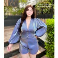 ราคา L43 ชุดสาวอวบผ้าไข่มุก เซ็ต2ชิ้น เสื้อ กางเกง ชุดสาวอวบอ้วน เสื้อผ้าสาวอวบ เสื้อผ้าคนอ้วน (18746716933)