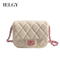 ราคา IELGY กระเป๋าสี่เหลี่ยมใบเล็กสะพายข้างมีเพชรสีขาวครีมสำหรับผู้หญิงกระเป๋าทรงสี่เหลี่ยมมีสายโซ่สำหรับผู้หญิง (19703480733)