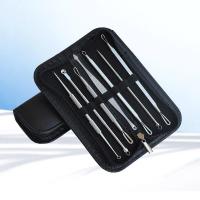 ราคา GA พร้อมส่ง อุปกรณ์กดสิว กำจัดสิวเสี้ยน มืออาชีพ 7 ชิ้น ฟรีกระเป๋า ที่กดสิว อุปกรณ์กดสิว สแตนเลส (19164288361)