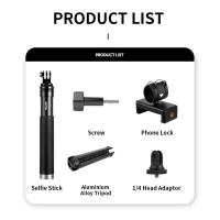 ราคา ไม้เซลฟี่ทำจากอะลูมิเนียมอัลลอย0 9ม สำหรับ Gopro Hero 12 11 10 9 8 7 6 Insta360 DJI Osmo Action สำหรับสมาร์ทโฟน (21170562006)