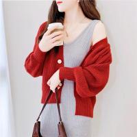 ราคา เสื้อคลุมเสื้อกันหนาวผู้หญิงสีสดใส ทรงสั้น ใส่แล้วดูสูง ดูขาว สไตล์เกาหลี เสื้อไหมพรมพร้อมกระดุม ผ้านุ่ม เสื้อสีพื้น เสื้อสาวอวบ (20032872117)