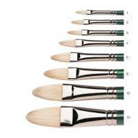ราคา Winsor Newton winton hog bristle long handle filbert brush I พู่กันขนหมูสำหรับสีน้ำมัน สีอะคริลิกแบบแบนลิ้นแมวด้ามยาว (19151820102)