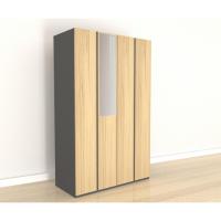 ราคา Global House DELICATO ตู้เสื้อผ้า 4 บาน รุ่น Deamon ขนาด 160XD56 5XH200ซม สีโอ๊ค เทา รับประกันของเเท้ (20861685680)