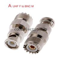 ราคา 2pcs BNC Male Female to UHF PL259 Male UHF SO239 Female straight RF Coaxial Cable Connector Adapter (6137954379)