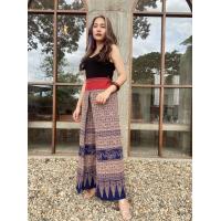 ราคา ส่งฟรี กางเกงผ้าไทย ทรงแพนเค้กแหวกหน้า ขากระบอกใหญ่ใส่สบาย ผ้าฝ้ายเชียงใหม่ (20621517857)