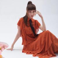 ราคา FLAT2112 FF0031 LADY DIANA DRESS เดรสยาว เดรสชั้น สวยหรู ใส่เที่ยว ออกงาน มีโบว์ ผูกไทด์ แบรนด์แท้ พร้อมส่ง (19453739454)