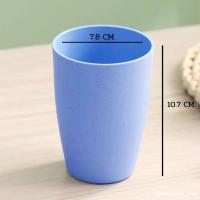 ราคา แก้ว แก้วน้ำ แก้วรักโลก แก้วฟางข้าวสาลี ขนาด 10 7 cm แข็งแรง ทนทาน น้ำหนักเบา สะอาด ปลอดภัย ใส่น้ำร้อน ทำจากฟางข้าวสาลี (18988366254)