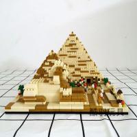 ราคา เพชร Micro บล็อกตัวต่ออนุภาคขนาดเล็กพีระมิดอียิปต์ประกอบโมเดลก่อสร้างสถาปัตยกรรมบล็อกตัวต่อเด็กของเล่นการศึกษาความยากสูง (7390621435)