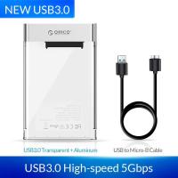 ราคา ออก E TAX ลดหย่อนภาษีได้ ORICO 2 5 HDD Case SATA to USB 3 0 5Gbps 4TB Hard Disk Case Add Metal HDD Enclosure Transparent HDD Housing Support UASP 2129U3 (14918313259)