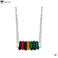 ราคา BETOP ชิงช้าของเล่นสำหรับนกแก้วไม้ธรรมชาติกรงไกวแบบแขวนพร้อมลูกปัดหลากสีของเล่นกระดิ่งอุปกรณ์ตกแต่งสำหรับนกนกแก้วกรง (13680504078)