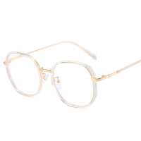 ราคา แว่นตาป้องกันแสงสีฟ้าสำหรับผู้หญิงแฟลชกรอบแว่นสีชมพูแบบมี TR90 (18957723571)