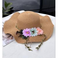 ราคา Hats Shop9 หมวกสานปีกกว้าง แต่งคาดดอกไม้ หมวกแฟชั่นหญิง สินค้าพร้อมส่ง C057 (19755959920)