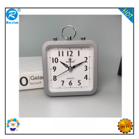 ราคา Resim New Candy Color Square Alarm Clock Office Home Simple Round Alarm Clock Student Clock Small Alarm Clock (16238021843)