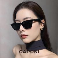 ราคา CAPONI Polarized Women Sunglasses Cat Eye Style Vintage Sun Glasses Female Fashion Design Trendy Shades UV400 Protection CP7461 (14139279871)