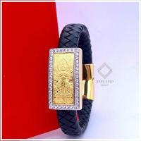 ราคา Jinda Gold กำไลสายหนังทองคำแท้ 96 5 หนัก 0 2กรัม หน้าเพชร กำไลท้าวเวสสุวรรณ สายหนัง ท้าวเวสสายหนัง กำไลทองแท้ มีใบรับประกัน (19463906454)