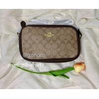 ราคา พร้อมส่งไม่ต้องรอ Special offer SALE OFF 50 COACH กระเป๋าCOACH CROSSBODY POUCH IN SIGNATURE CANVAS COACH2ซิปทรงกล่อง ทรงกล่อง รหัส 1973 1962 (8142751867)