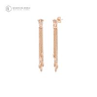 ราคา Maison de Jewels Dripping Confetti Earring ต่างหูเงิน อินเทรนด์ ต่างหูออกงาน โรสโกลด์ ทอง (666374483)