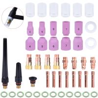 ราคา 49Pcs TIG Welding Torch Stubby เลนส์แก๊สสำหรับ WP17 WP18 WP26 TIG 10ถ้วยแก้วชุดสำรองทนทานเครื่องประดับที่ใช้งานได้ตลอด (9372003360)