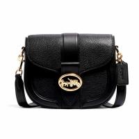 ราคา Coach outlet ของเเท้ กระเป๋าสะพายข้าง COACH GEORGIE SADDLE BAG (19784382589)