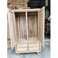 ราคา Free Delivery พร้อมส่ง ส่งฟรี ตู้เสื้อผ้าไม้สักทอง สัก ขนาด ย100x ก50x ส200 เซ็นติเมตร ตู้เสื้อผ้าไม้สัก สไตล์โมเดิร์น วินเทจ (21117542038)