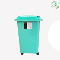 ราคา ถังพลาสติก ถังขยะ มีล้อ 60ลิตร ถังใส่ผ้า ถังอเนกประสงค์ ถัง60ลิตร มีล้อ สีสันสวยงาม (20826613536)