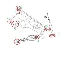 ราคา NISTO บูชอาร์มหลัง บูชปีกนกหลัง บูชคานหลัง ชุดช่วงล่างหลัง โตโยต้า ฟอร์จูนเนอร์ Toyota Fortuner 2005 2014 (9627206253)