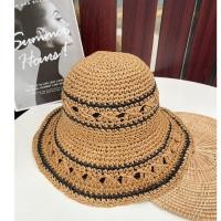 ราคา หมวกสาน รุ่นS032 หมวกถักแฮนด์เมดผู้หญิงปีกกว้าง ใส่เที่ยว หมวกใส่เที่ยวทะเล สินค้าพร้อมส่งจากไทย (19261065574)