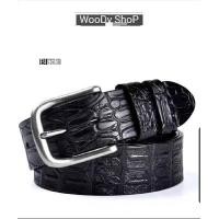 ราคา CROCODILE BELT เข็มขัด ลายหนังจรเข้ ยาว 120cm เอว30 44นิ้ว มีของพร้อมส่ง (20616444456)