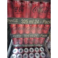 ราคา โค้กซีโร่ ไม่มีน้ำตาล 325ml กระป๋อง ยกแพ็ค 24กระป๋อง COKE ZERO No Sugar Can (21257990243)