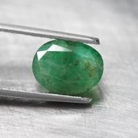 ราคา 2 55 ct พลอยแท้ พลอยดิบ มรกต สีเขียว แซมเบีย ทรงไข่ (20874132888)