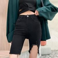 ราคา พร้อมส่ง 1025 มีไซส์ S 2XL กางเกงยีนขาสั้น การเกงยีนสามส่วนแต่งขาด สไตล์เกาหลี สวยเก๋ พร้อมส่งจากไทย (16409199491)