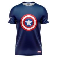 ราคา โค้ด DSCU4M ลด60 Thairun ไทยรัน เสื้อวิ่ง เสื้อกีฬา MARVEL Captain America Navy Shield ลิขสิทธิ์แท้ (19923627675)