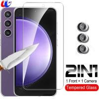 ราคา กระจกเทมเปอร์2 In 1สำหรับ Samsung Galaxy S23 FE 5G กล้องปกป้องหน้าจอ Sumsung S23FE S 23 FE S21 S20 FE S GalaxyS23FE 23FE 2023 6 4นิ้ว (20645703578)