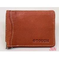 ราคา กระเป๋านามบัตรแบบหนีบแบงค์ Touch หนังวัวชามัวร์แท้ Money clip รุ่นT001 พร้อมกล่อง ราคาโรงงานถูกที่สุด (785730417)