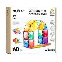ราคา Colorful Magnetic Tiles ตัวต่อแม่เหล็กสีรุ้ง 60 ชิ้น (15578441906)