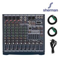 Sherman 8-Channel Power Mixer มิกเซอร์ รุ่น APM-1000