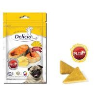 ราคา Delicio เดลิซิโอ พลัส ขนมสุนัขพรีเมี่ยม บำรุงขนสวย เหมาะกับสุนัขที่แพ้เนื้อสัตว์ ขนาด 70 กรัม แพ็ค 2 ซอง (15846632484)