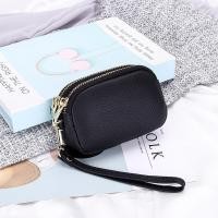 ราคา Dreamwise กระเป๋ากระเป๋าเงินสำหรับผู้หญิงหนังวัวสั้นหนังวัวกระเป๋าถือขนาดเล็กมีซิปคู่1909 (20768124778)