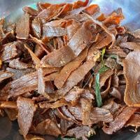 ราคา เนื้อเค็มแบบแผ่นพร้อมทาน หอม สดใหม่ อร่อย ไม่เหนียวทานเพลิน 100g 120 เนื้อเค็ม (14747878393)