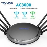 ราคา WAVLINK AC3000 Tri Band Wi Fi Router USB 3 0 Gigabit Wireless Router High Speed WiFi Range Extender by 2 4GHz 400Mbps and 5GHz 867Mbps 1733Mbps Connections 4 Gigabit LAN Ports (21035641234)