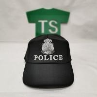 ราคา หมวกแก๊ปสีดำปักดิ้นสีเงิน POLICE สินค้าพร้อมส่ง (3039544069)
