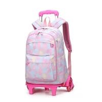ราคา TOP กระเป๋านักเรียนล้อลาก สีชมพู พร้อมล้อลาก 2 ล้อ 6 ล้อ สําหรับเด็กผู้หญิงปีนบันไดลากขึ้นบันไดได้ กระเป๋านักเรียน (18286346639)