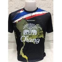 ราคา เสื้อกีฬา MD908 เสื้อกีฬาสีดำ ด้านหน้าสกรีนช้าง แขนสั้น คอกลม พิมพ์ลีเมนชั่นลายประเทศไทย สวยสุดๆ ใส่สบาย (7940907219)